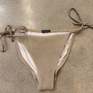 Tan Textured Bikini Bottom